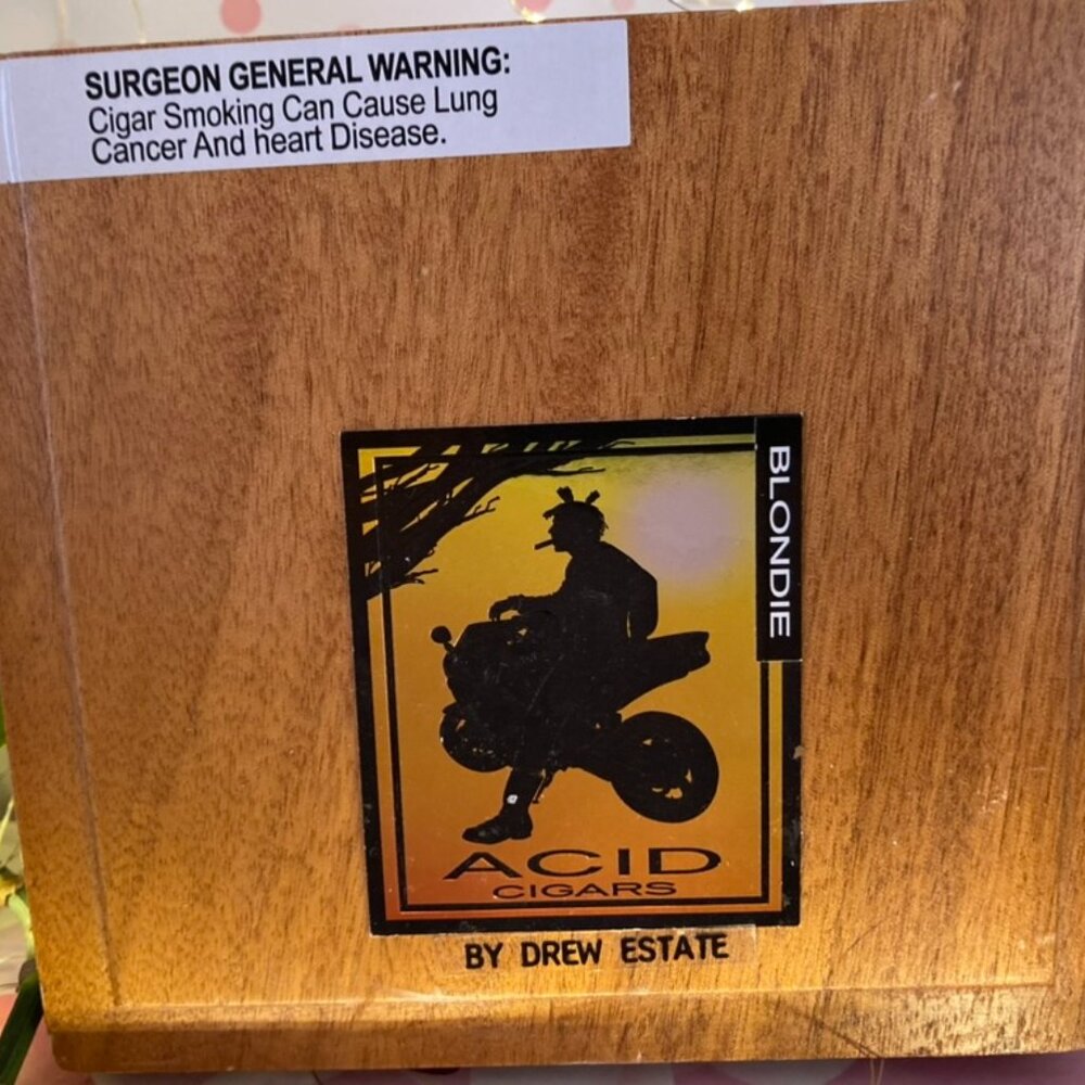 Drew Estate Acid Cigars Blondie Empty Wood Box